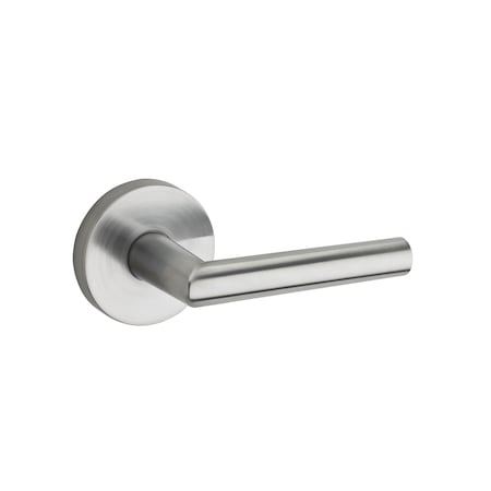 Kwikset Single Cylinder Interior Milan Lever Trim with Round Rose New Chassis Satin Chrome Finish 971MILRDT-26D